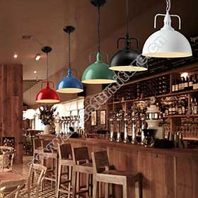 Choose your retro diner booth seating and pendant lights
