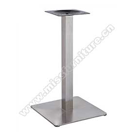 American 1950s retro diner table legs M-8991-High quality square base 201 stainless steel with square pillar american diner table legs M8991, 1950's diner square stainless steel base table legs