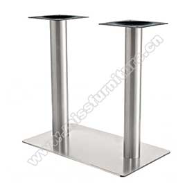 Classic 304# stainless steel rectangle base for 4 seater american diner table legs M8992, 40*70cm rectangle base retro cafeteria steel table legs-1950s retro diner table legs M-8992