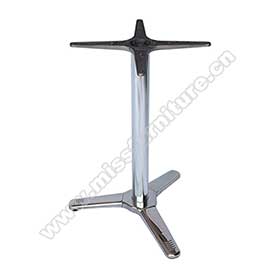 Hotsale chrome steel tripod base midcentury american diner table legs M8995, sliver chrome tripod base fifties restaurant retro table legs