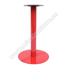 American 1950s retro diner table legs M-8998-Classic iron with red painting square base midcentury retro diner table legs M8998, size 45cm iron red color retro 50s dining room table legs